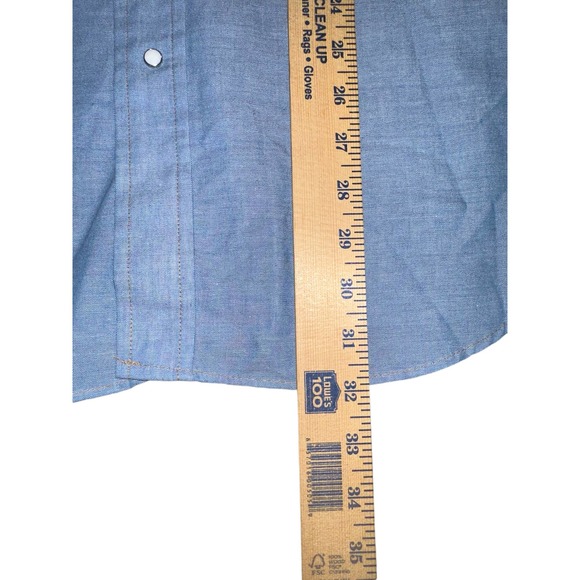 Very Rare 70s/80s Western Levi's Pearl Snap Denim Shirt Size: XL - Picture 6 of 6